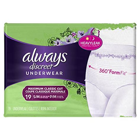 Always Discreet Incontinence Underwear For Women Maximum