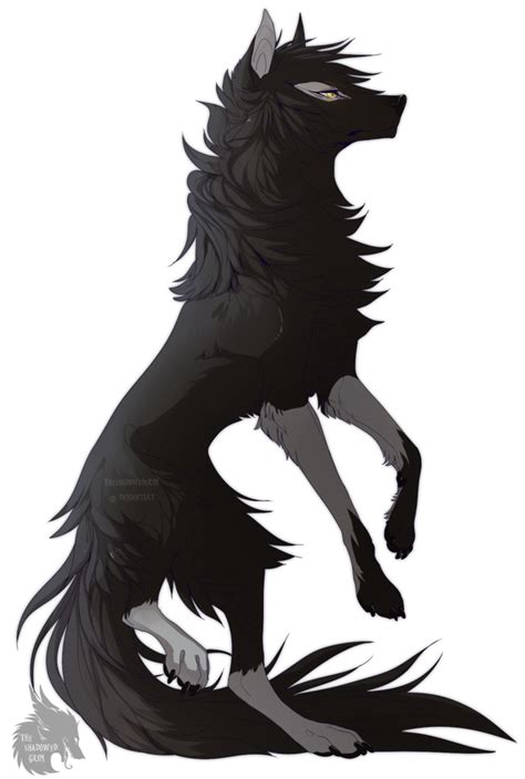 Anime Black Demon Wolf Anime Wolf Drawing Animal Drawings Wolf Artwork