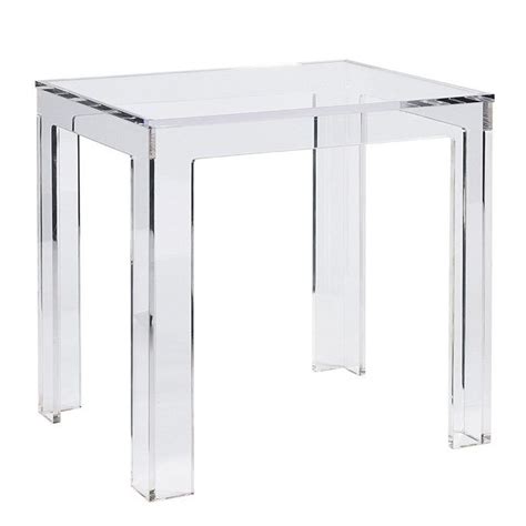 Felicity Acrylic Rectangular Side Table Ballard Designs Ballard