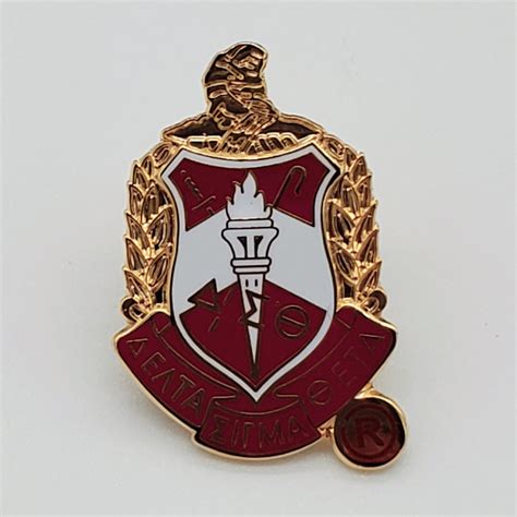 Delta Sigma Theta Pin With Crest Dstpin