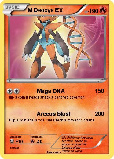 We did not find results for: Pokémon M Deoxys EX 7 7 - Mega DNA - My Pokemon Card