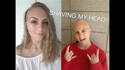 I Shaved My Head For Charity Youtube