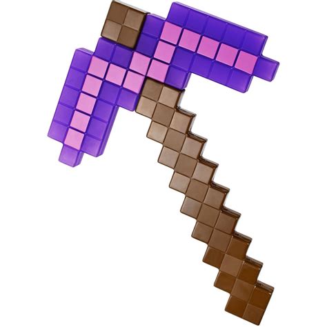 Minecraft Enchanted Pickaxe Roleplay Toy Mattel Toywiz