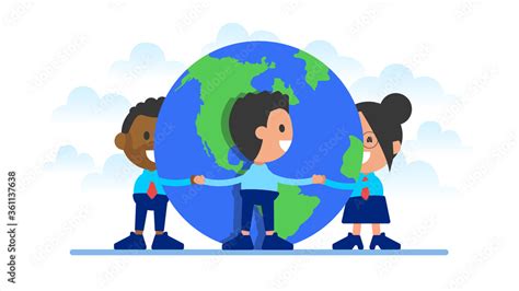 Together We Can Save The Planet People Around The World Holding Hands