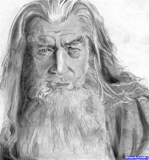 How To Draw Gandalf Lord Of The Rings Step By Step
