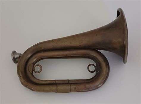 Antique Brass Cavalry Bugle 3875649780