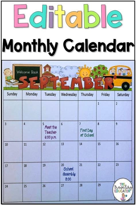 2021 calendar printable template including week numbers and united states holidays, available in pdf word excel jpg format, free download or print. Editable School Calender For Teachers | Calendar Template 2021