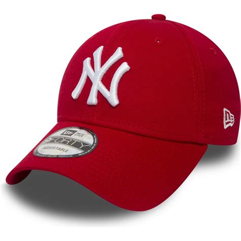 New Era Curved Brim 9forty Essential New York Yankees Mlb Red