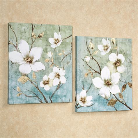 In Bloom Floral Canvas Wall Art Set