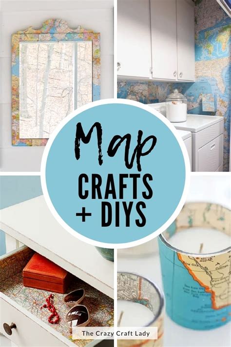 My Favorite Creative Map Paper Crafts The Crazy Craft Lady