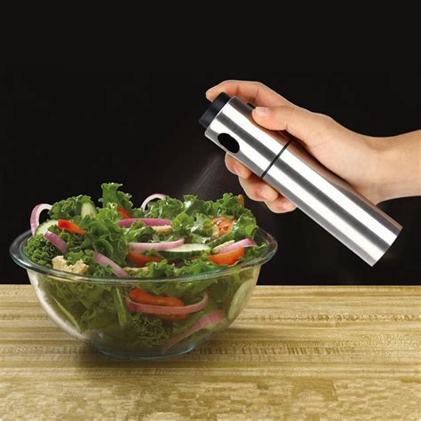 Buy Stainless Steel Olive Spraying Bottle Thumb Push