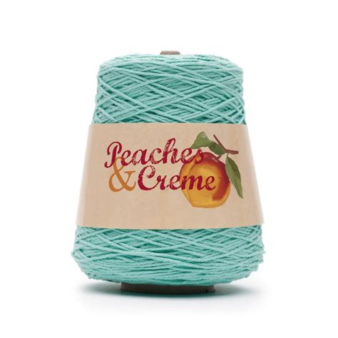 Peach And Creme Cone Cotton Yarn 14 Oz Seabreeze 4 Medium Walmart