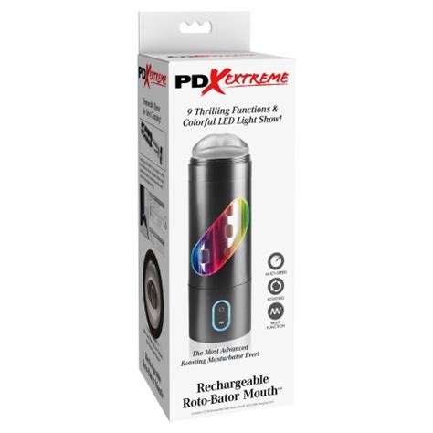 Pipedream Extreme Toyz Rechargeable Roto Bator Mouth Sex Toys At