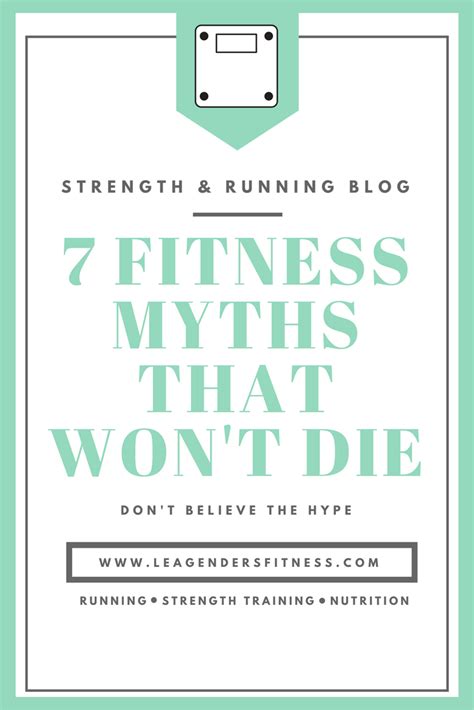 7 Health And Fitness Myths That Wont Die — Lea Genders Fitness
