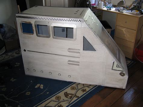 Spaceship For Kids Fold Able Made From Cardboard 5 Steps With