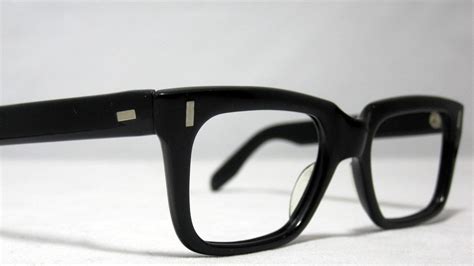 vintage eyeglasses mens horn rim black glasses clark kent mad men style aviator