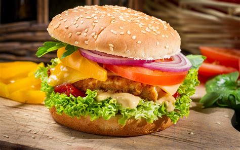 Burger Full Hd Wallpaper And Background Image 2880x1800 Id433534