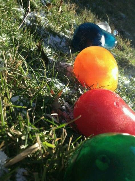 Frozen Water And Food Coloring In Balloons Frozen Water Food