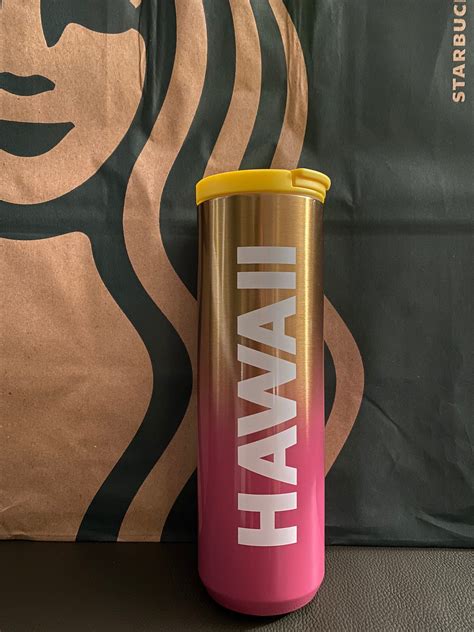 Starbucks Tumbler Hawaii Exclusive Pink Pineapple Hot Cup Etsy