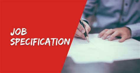 What Is Job Specification Meaning And Definition