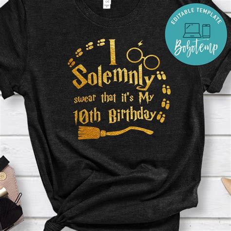 Harry Potter Birthday Party Shirt Bobotemp