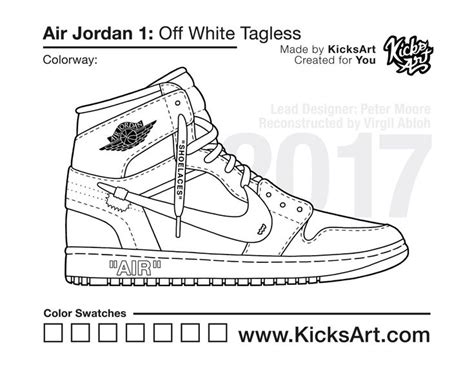 Air Jordan 1 Off White - KicksArt | Air jordans, Jordan 1 off white
