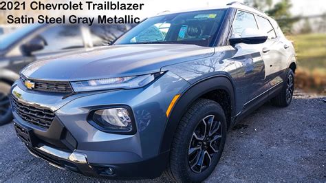 2021 Chevrolet Trailblazer Satin Steel Gray Metallic Youtube