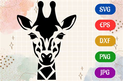 373 Giraffe Svg Designs And Graphics