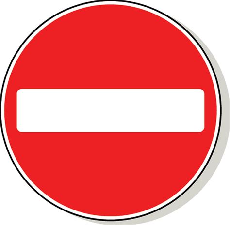 For diagrams, see category:diagrams of road signs of malaysia. No entry traffic sign - Signs 2 Safety