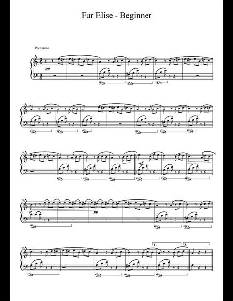 You can also share your own für elise stories and. Fur Elise - Beginner sheet music for Piano download free ...