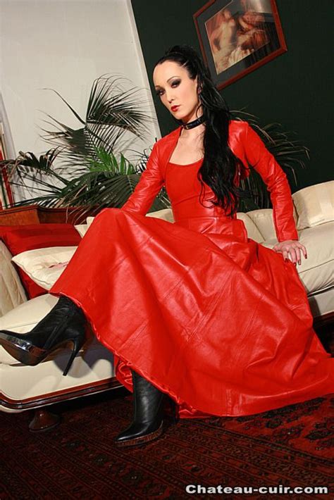 Leather Heaven Red Leather Dress Dresses Red Outfit