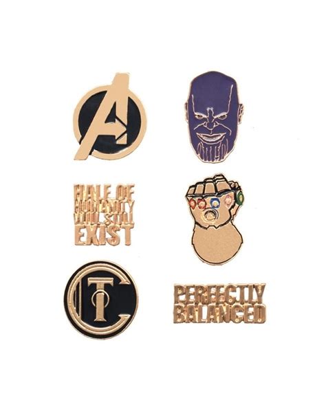 Buy Marvel Avengers Thanos Lapel Pin Set Online In India At Bewakoof