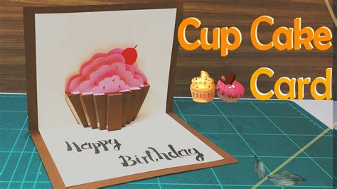 Happy Birthday Card #6 ( Cup Cake ) - Pop-Up Card Tutorial ...