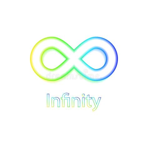 Infinity Rainbow Symbol Logo Vector Illustration Stock Illustration