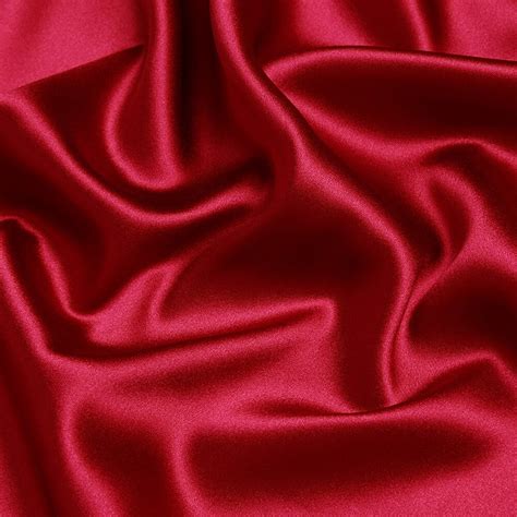 Silk Solid Color Deep Red Charmeuse Fabric 100 Pure Cotton Etsy
