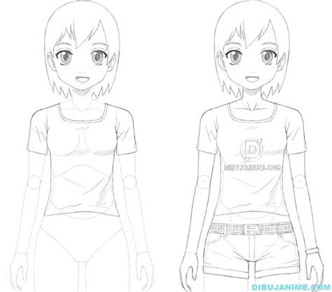 Como Dibujar A Una Mujer Anime Cuerpo Y Rostro Paso A Paso •anime