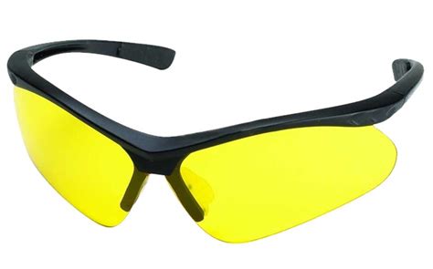 champion shooting glasses open frame black and yellow sportsman s outdoor superstore