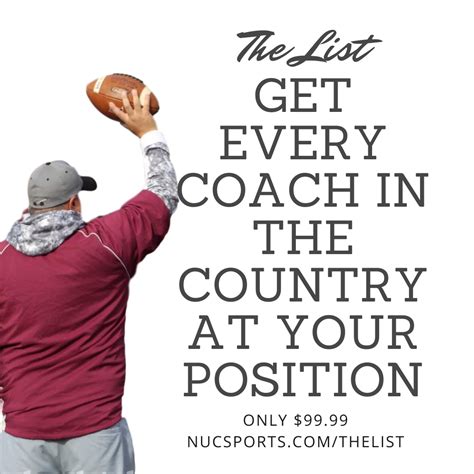 The List Of Every College Football Coach For Recruiting Nuc Sports