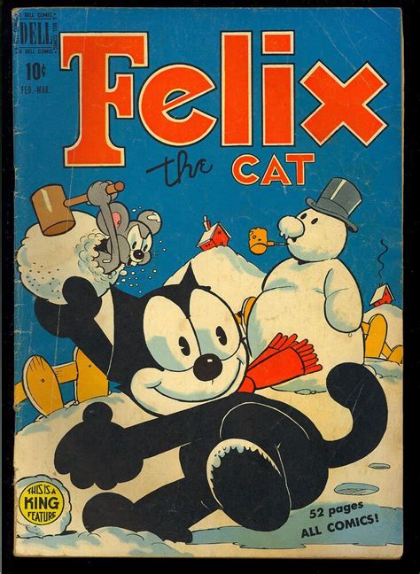 Felix The Cat 13 Golden Age Dell Comic 1950 Gd Felix The Cats