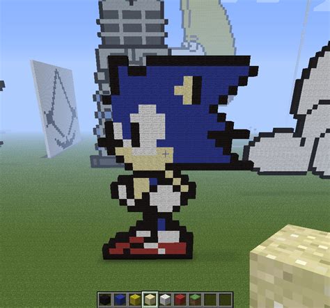 Sonic Minecraft Pixel Art By Rest In Pixels On DeviantArt
