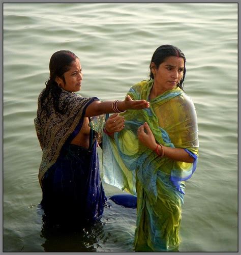 People Of Varanasi Uttar Pradesh India Varanasi Gorgeous Women Hot Hot Wet