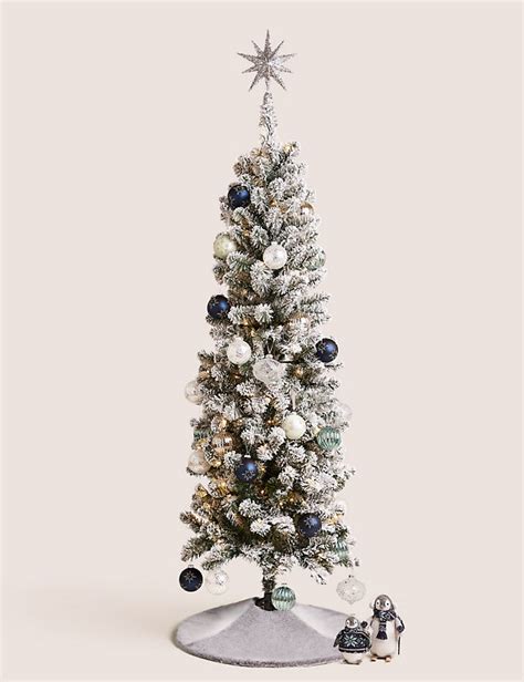 6ft White Slim Christmas Tree Christmas Gardens 2021