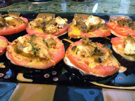 For crispy baked chicken parmesan, cook the chicken at 450°f for 25 minutes, plus 5 more minutes to melt the mozzarella cheese. Eat clean with eggplant pizzas! Eggplant, tomato, cheese ...