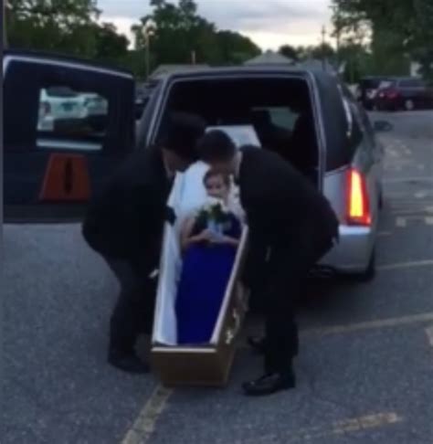Teen Explains Why She Arrived To Prom In An Open Coffin Video