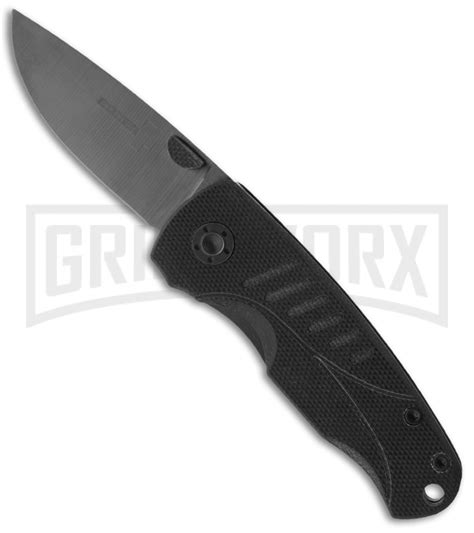 Boker Plus Ceramic Gamma Folding Knife Black Plain Grindworx
