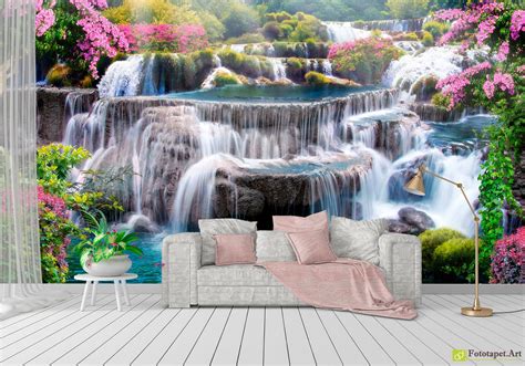 Nature Wallpaper And Wall Murals Beautiful Waterfall Fototapetart