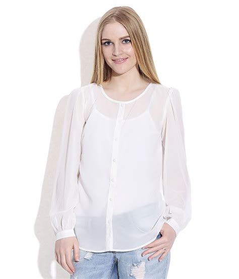 Buy Only White Sheer Shirt Online At Best Prices In India Snapdeal