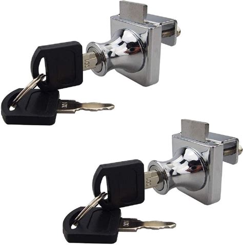Sissinda Sliding Glass Door Lock Display Case Lock Ratchet Lock With