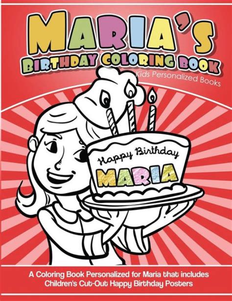 Marias Birthday Coloring Book Kids Personalized Books A Coloring Book