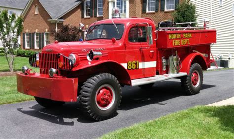 1965 Dodge Power Wagon Brush Firetruck Fire Truck Classic Dodge Power